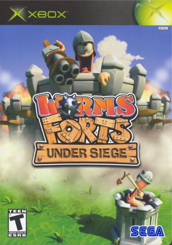 Worms Forts: Under Siege box art for Xbox